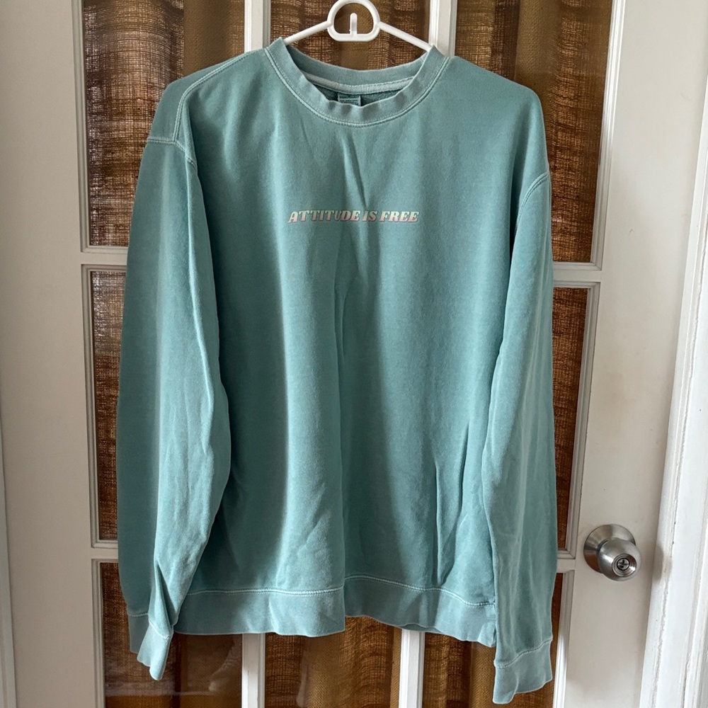 Attitude Is Free Women’s Light Green Sweatsuit